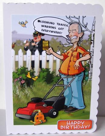 Lawn Mower Dude (80th) by Margaret McCartney