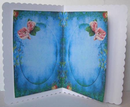 Insert Vintage Roses Ball Gown Window by Margaret McCartney