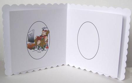 Birthday Football and Beer Red Insert by Margaret McCartney