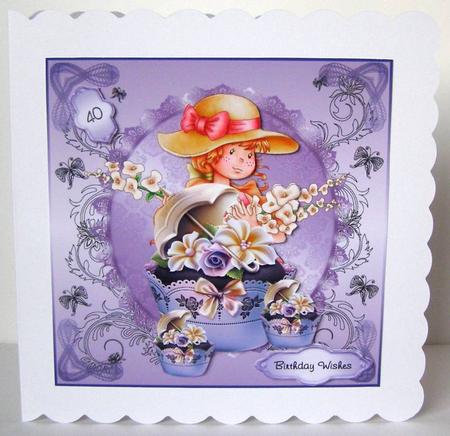 Floral Fantasy with Cupcakes by Margaret McCartney