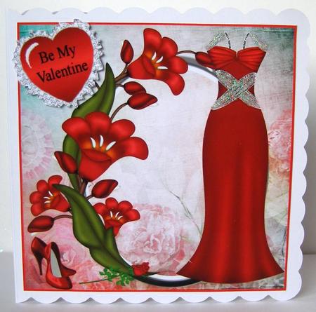 Red Dress and Hearts by Margaret McCartney
