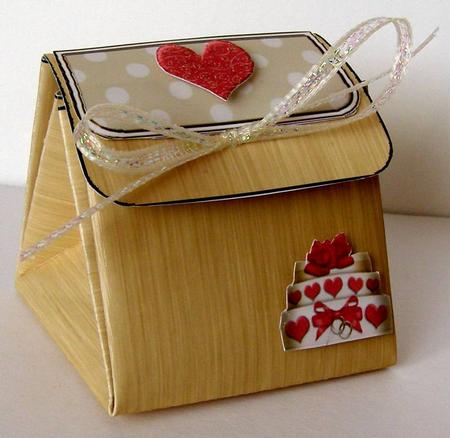Wedding 3D Fancifold Treat Favour Box by Margaret McCartney