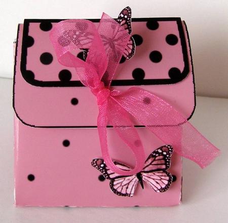 Fluttery Butterflies 3D Fancifold Treat Favour Box by Margaret McCartney