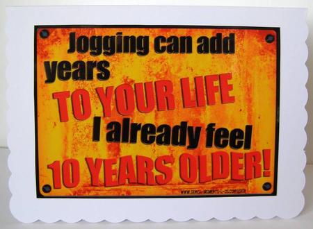 A4 Fun Novelty Senior Moment Saying Card Topper by Margaret McCartney