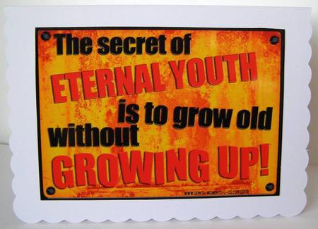 A4 Fun Novelty Senior Moment Saying Card Topper by Margaret McCartney