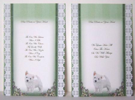 3 in 1 Paw Prints Inserts by Margaret McCartney