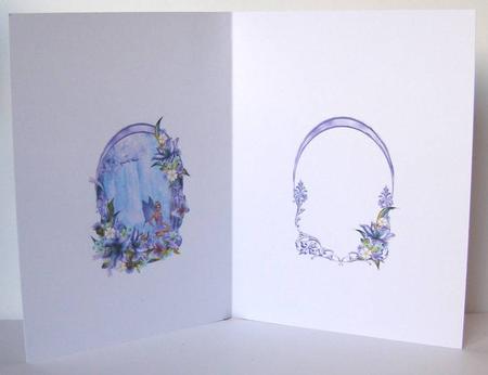 Flowers and Butterflies by the Waterfall Insert by Margaret McCartney