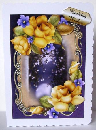 Gorgeous Yellow Roses Golden Scene by Margaret McCartney