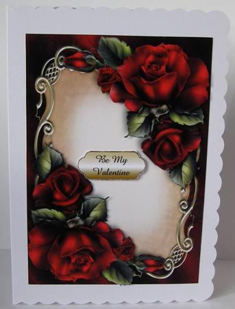 Gorgeous Red Roses Floral Plaque by Margaret McCartney