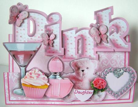Words & Pictures Stepper Mini-kit - Pink by Margaret McCartney