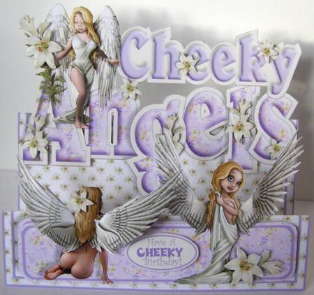 Words & Pictures Stepper Mini-kit - Cheeky Angels by Margaret McCartney