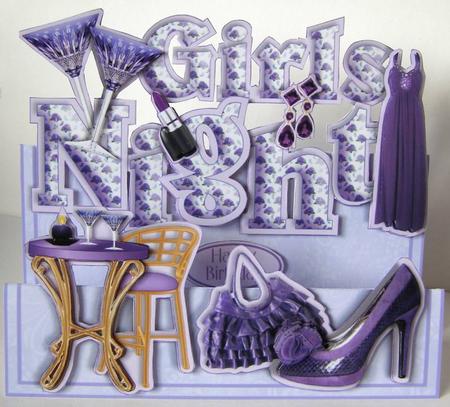 Words & Pictures Stepper Mini-kit - Girls Night by Margaret McCartney