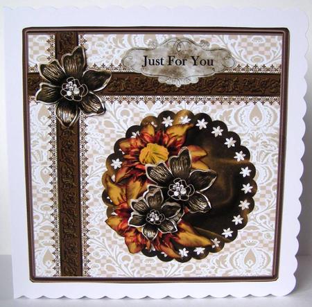 Male Card in Brown & Cream by Margaret McCartney
