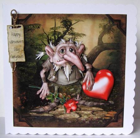 The Love Troll Card Front Kit by Margaret McCartney