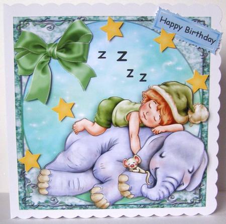 Little Boy & Friends Having a Snooze 8x8 Mini Kit by Margaret McCartney