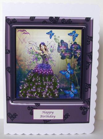 Purple Heart Fairy & Pyramid Layers by Margaret McCartney