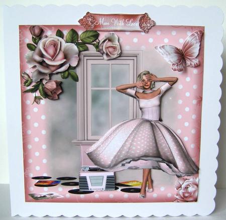 Dancing the Night Away Card Front Kit by Margaret McCartney