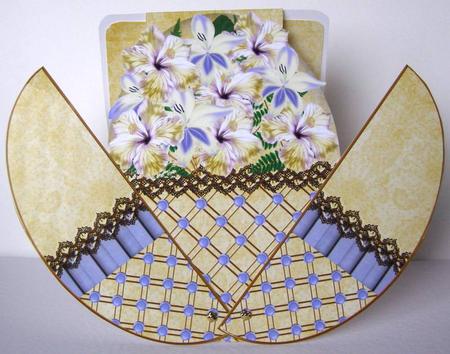 Lemon Gladdioli Mix 3D Fab Opening Egg Card Mini Kit by Margaret McCartney