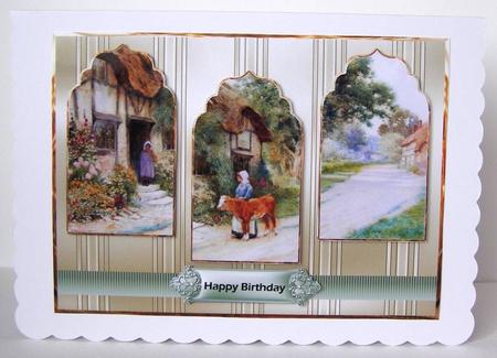 The New Calf Arch Panel Card with Toppers by Margaret McCartney