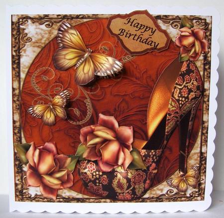 Beautiful Gold Oriental Shoe 8x8 Mini Kit by Margaret McCartney