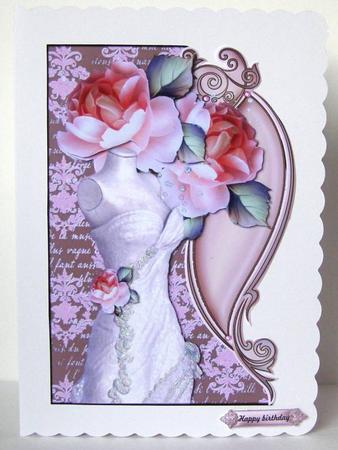 Over the Edge Dress and Roses by Margaret McCartney