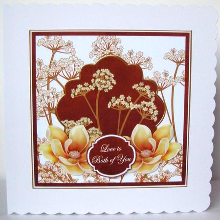 Sunrise Magnolia Both of You 7in Time Flower Deco Topper by Margaret McCartney