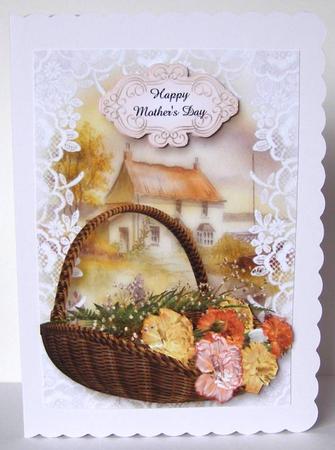 A Basket of Flowers for You - Seaside Cottage by Margaret McCartney