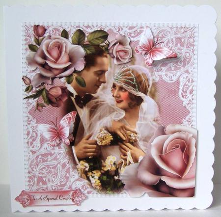 Vintage Wedding Couple Topper by Margaret McCartney