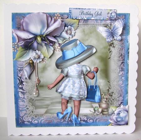 Mummy's Little Miss Card Front Kit by Margaret McCartney