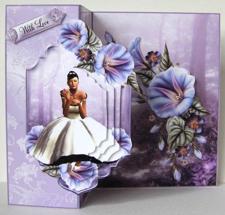 Audrey Enchanted No Holes Fold Card Kit by Margaret McCartney