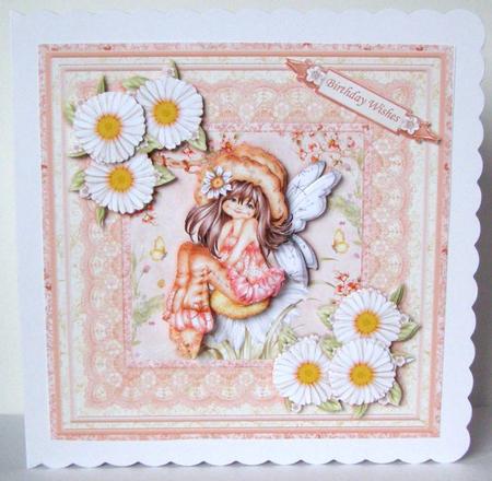 Birthday Wishes from Fairy Daisy 8x8 Mini Kit & Decoupage by Margaret McCartney