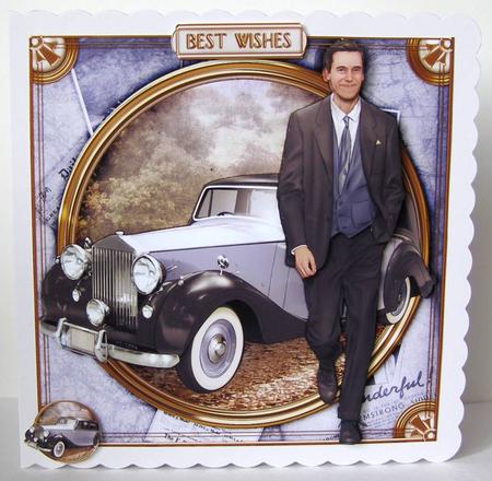 Art Deco Man Antonio (lilac) Mini Kit by Margaret McCartney