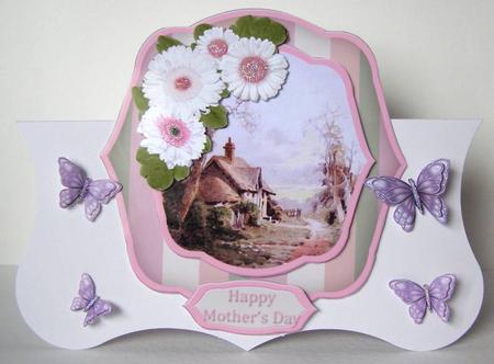 Country Cottage Shaped Topper by Margaret McCartney