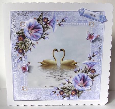 Beautiful Love Swans Topper by Margaret McCartney