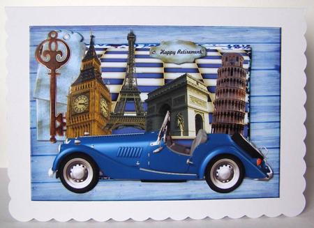 Vintage Male Card Bon Voyage by Margaret McCartney