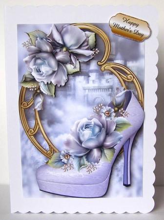 Stunning Shoes - the Ice Collection - Porcelain Roses by Margaret McCartney