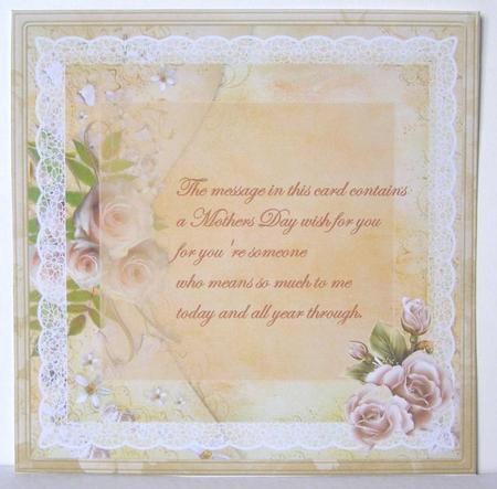 Mothering Sunday Insert with Verse by Margaret McCartney