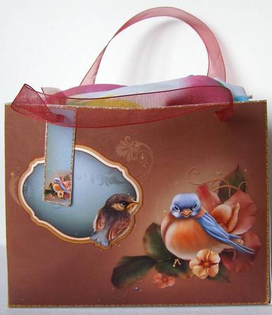 Bluebird - Large 19x15x6cm Gift Bag by Margaret McCartney