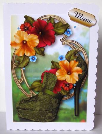 Stunning Shoes - the Venice Collection - Pretty Petunias by Margaret McCartney