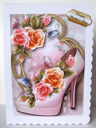 Stunning Shoes - the London Collection - Rosy Glow Roses by Margaret McCartney