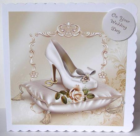 Wedding Elegance Cushion & Rose - Cream by Margaret McCartney