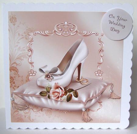 Wedding Elegance, Cushion & Rose by Margaret McCartney