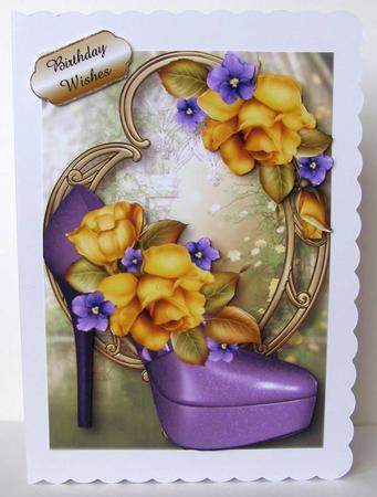 Stunning Shoes - the New York - Yellow Roses - Version 2 by Margaret McCartney