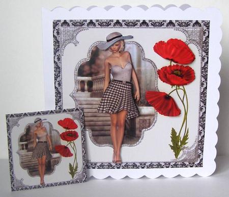 Poppies and Gingham by Margaret McCartney