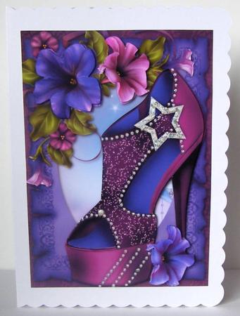 High Heels and Purple Flowers by Margaret McCartney