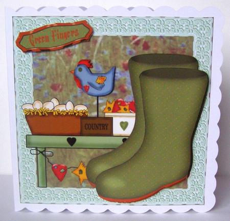 Green Wellies - Green Fingers - Head Gardener by Margaret McCartney