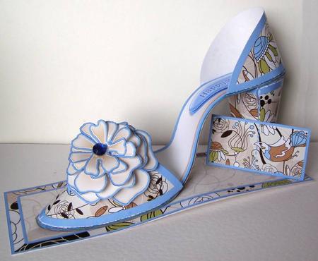 I Love Shoes Kit Birds and Flowers with 3D Rose by Margaret McCartney