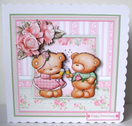 A Bit of Bubbly Anniversary Birthday, Engagement 8x8 Kit by Margaret McCartney