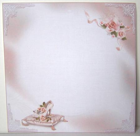 8x8 the Luxury Wedding Shoe Insert Plate by Margaret McCartney