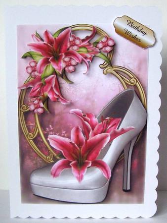 Stunning Shoes - the London Collection - Stargazer Lilies by Margaret McCartney
